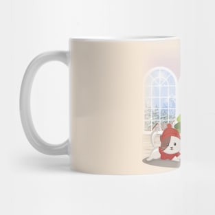 Cute cats are waiting for Christmas eve Mug